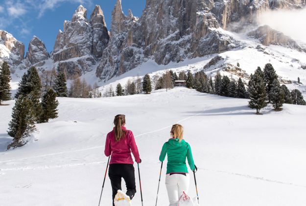 Ciaspolata sull'Alpe di Siusi