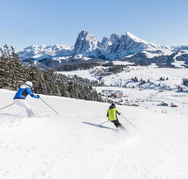 Sciare sull'Alpe di Siusi con il nostro hotel sulle piste